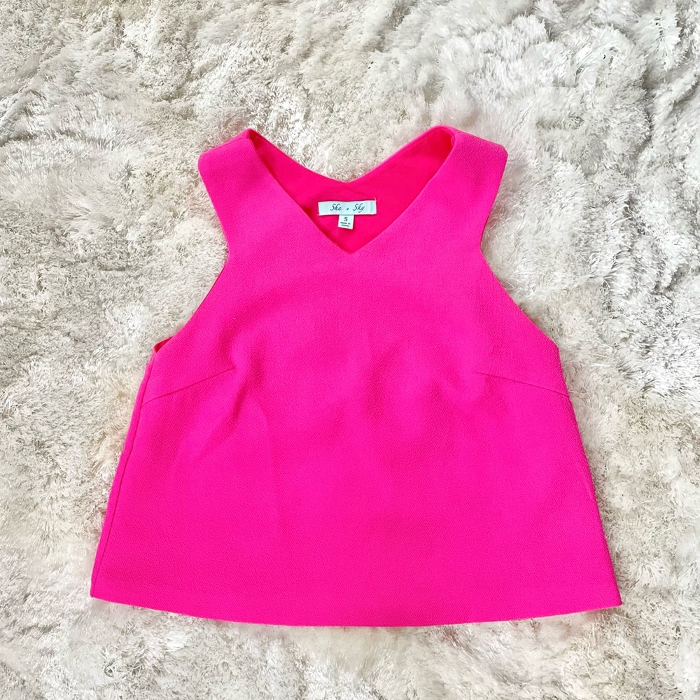 She + Sky Pink Top
